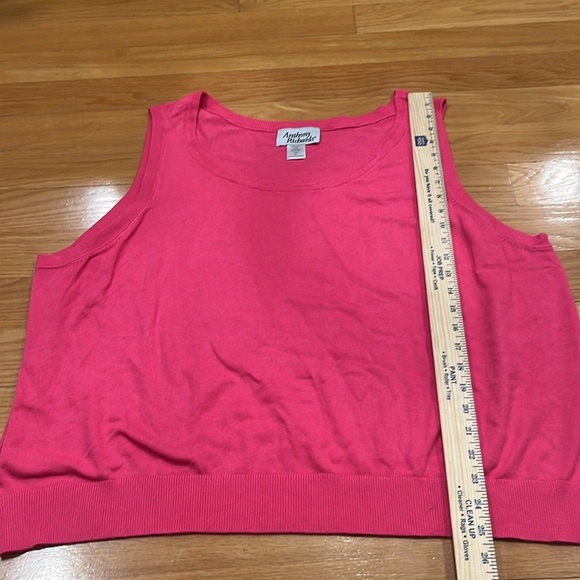 Anthony Richard’s plus size pink  women’s sleeveless sweater size 3X. - Picture 5 of 6